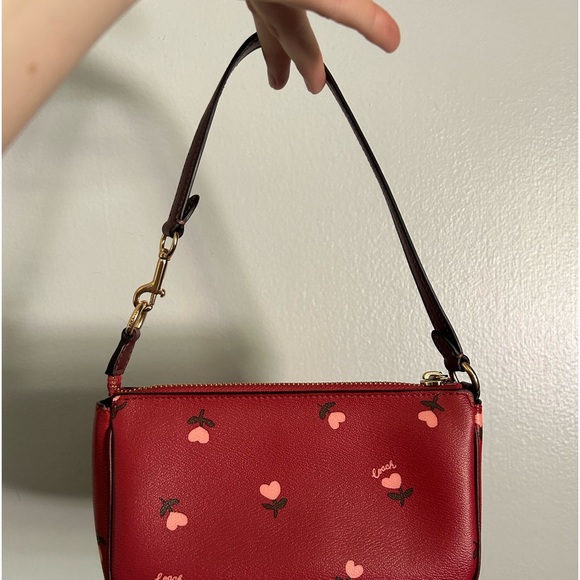 Mini red coach shoulder bag - Picture 4 of 5